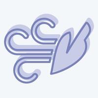 Icon Wind. related to Air symbol. two tone style. simple design editable vector