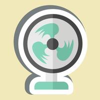 Sticker Fan. related to Air symbol. simple design editable vector