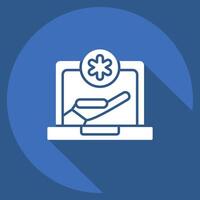 Icon Chat Bubbles. related to Dropshipping symbol. long shadow style. design editable vector