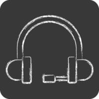 Icon Online Consulting. related to Dropshipping symbol. chalk Style. design editable vector