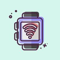 Icon Smart Watch. related to Dropshipping symbol. MBE style. design editable vector