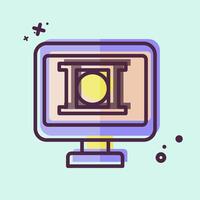 Icon Editing. related to Dropshipping symbol. MBE style. design editable vector