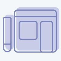 Icon Writing Blog. related to Dropshipping symbol. two tone style. design editable vector