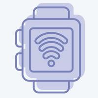 Icon Smart Watch. related to Dropshipping symbol. two tone style. design editable vector