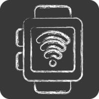 Icon Smart Watch. related to Dropshipping symbol. chalk Style. design editable vector