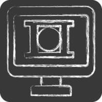 Icon Editing. related to Dropshipping symbol. chalk Style. design editable vector