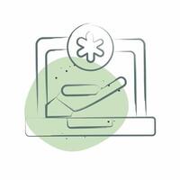 Icon Chat Bubbles. related to Dropshipping symbol. Color Spot Style. design editable vector