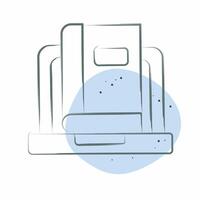 Icon Onlie Book Reading. related to Dropshipping symbol. Color Spot Style. design editable vector