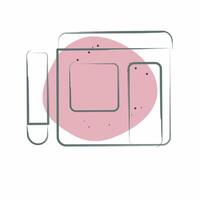 Icon Writing Blog. related to Dropshipping symbol. Color Spot Style. design editable vector