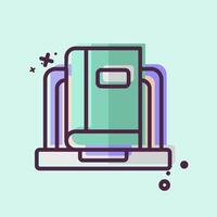 Icon Onlie Book Reading. related to Dropshipping symbol. MBE style. design editable vector