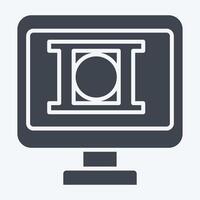 Icon Editing. related to Dropshipping symbol. glyph style. design editable vector
