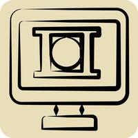 Icon Editing. related to Dropshipping symbol. hand drawn style. design editable vector