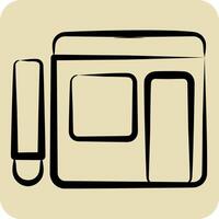 Icon Writing Blog. related to Dropshipping symbol. hand drawn style. design editable vector