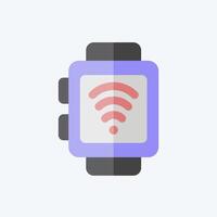Icon Smart Watch. related to Dropshipping symbol. flat style. design editable vector