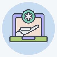 Icon Chat Bubbles. related to Dropshipping symbol. color mate style. design editable vector