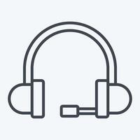Icon Online Consulting. related to Dropshipping symbol. line style. design editable vector