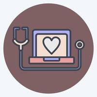 Icon Medical Service. related to Dropshipping symbol. color mate style. design editable vector