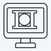 Icon Editing. related to Dropshipping symbol. line style. design editable vector