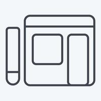 Icon Writing Blog. related to Dropshipping symbol. line style. design editable vector