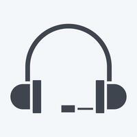 Icon Online Consulting. related to Dropshipping symbol. glyph style. design editable vector
