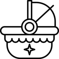 Carrycot Line Icon vector