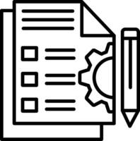 Document Line Icon vector