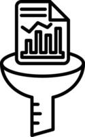 Filter Line Icon vector