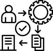 Onboarding Line Icon vector