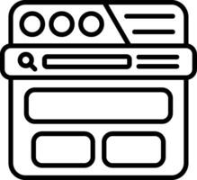 Header Line Icon vector