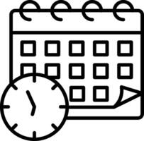 Start Date Line Icon vector