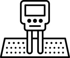 Soil Moisture Sensor Line Icon vector