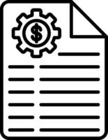 Data Content Standards Line Icon vector