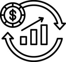 Macroeconomics Line Icon vector