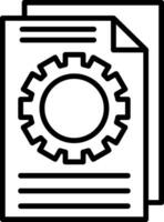 Documentation Line Icon vector