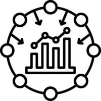 Analysis Line Icon vector