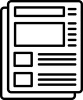 Requirement Line Icon vector