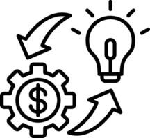 Implementation Line Icon vector