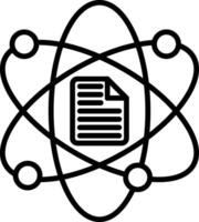 Data Science Line Icon vector
