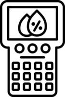 Humidity Sensor Line Icon vector