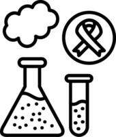 Flasks Line Icon vector