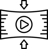 Compression Line Icon vector