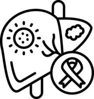 Cancer Line Icon vector