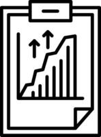 Graph Line Icon vector