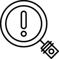 Problem Line Icon vector