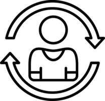 Refresh Line Icon vector