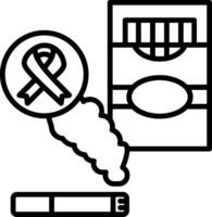 Cigarette Line Icon vector