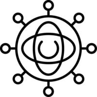 Gyroscope Line Icon vector
