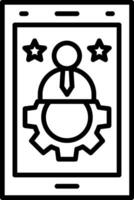 User Line Icon vector