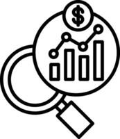 Graph Line Icon vector