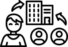 Enlargement Line Icon vector